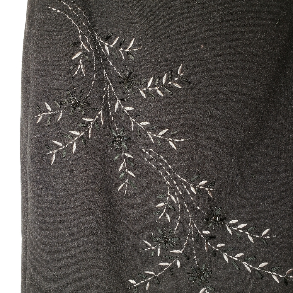 Ann Taylor Petites Midi Skirt Embroidery & Beads - Picture 3 of 6